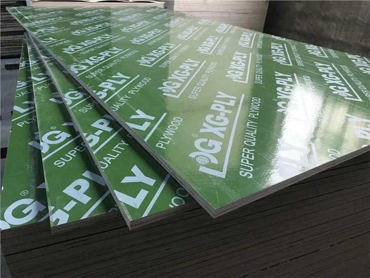 Green plastic shuttering plywood