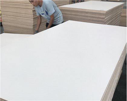 3mm یک طرف گرم سفید ملیمین MDF
