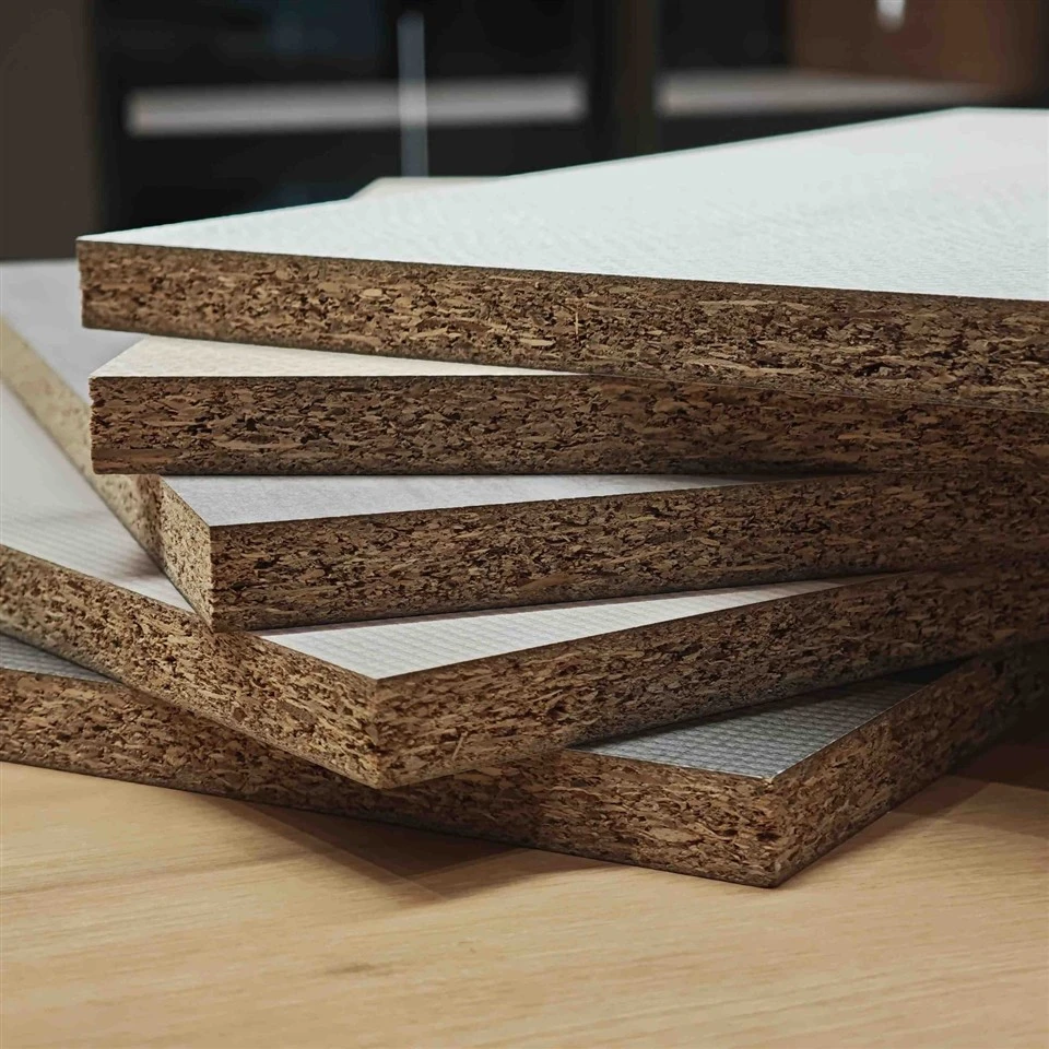 High Density E0/E1 Grade Melamine Laminated Particle Board 1220x2440mm For Kitchen Cabinet & Wardrobe high quality